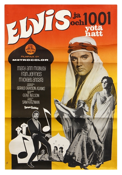 Elvis Presley Original “Harum Scarum” 1965 Movie Poster