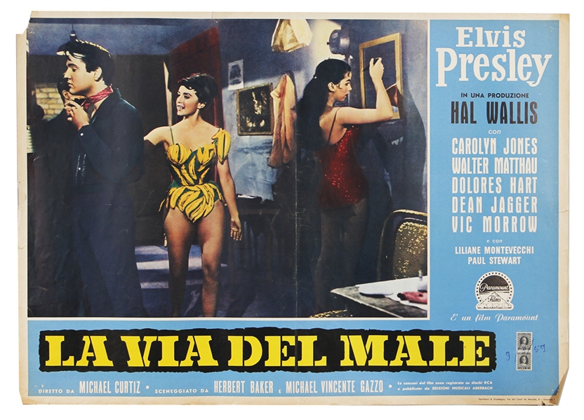 Elvis Presley Original “King Creole” 1958 Spanish Movie Poster