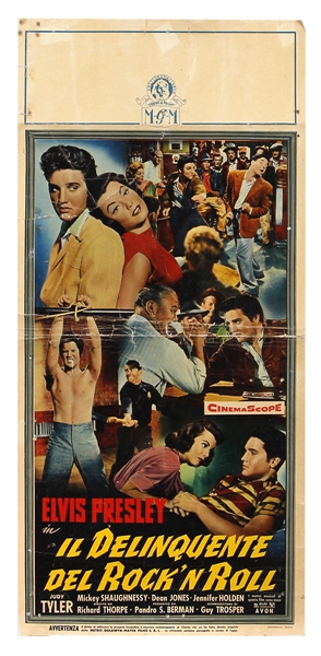 Elvis Presley Original “Jailhouse Rock” 1957 Spanish Movie Poster