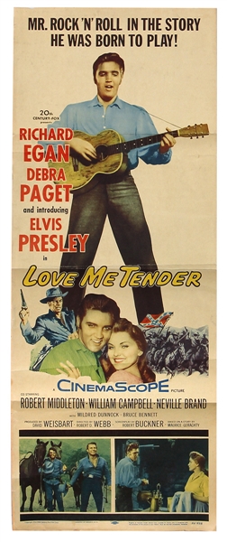 Elvis Presley Original “Love Me Tender” 1956 Movie Poster