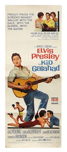 Elvis Presley Original “Kid Galahad” 1962 Movie Poster