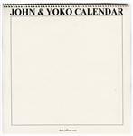 John Lennon & Yoko Ono Rare 1970 Calendar