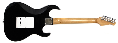 Paul McCartney and Ringo Starr Signed Black Guitar (REAL)
