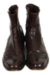 Elvis Presley Stage Worn & Owned Brown Leather Ankle Boots 