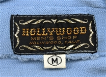 Elvis Presley Owned and Worn Blue Pants with Gold Stripes