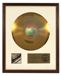 The Beatles “The Beatles 1962-1966” RIAA White Matte Gold Album Award Presented to Capitol Records INC