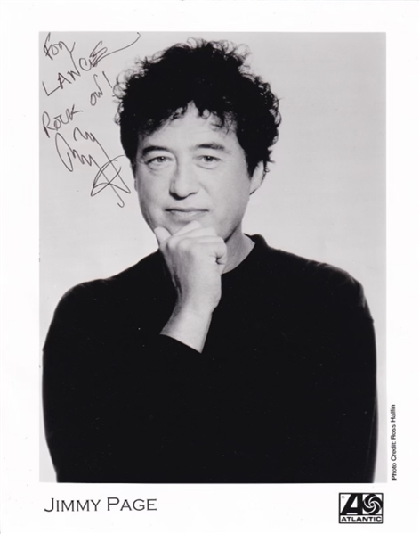 Jimmy Page Signed Promotional Photograph (JSA & REAL)