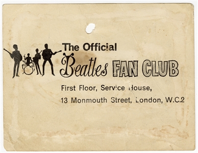 The Beatles Band Signed Fan Club Photograph Signed During Ed Sullivan First Show Performance! (John Lennon Signature Authentic) Caiazzo