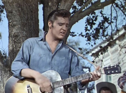 Elvis Presley Owned and Loving You Film Production Used Gibson J-45 Sunburst Guitar (RGU)