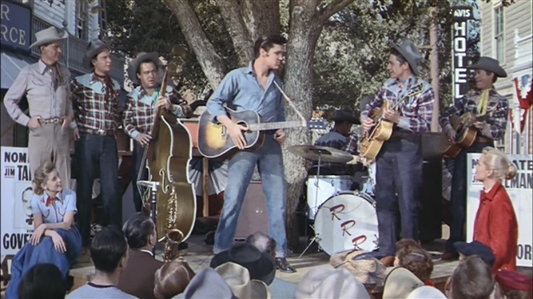 Elvis Presley Owned and Loving You Film Production Used Gibson J-45 Sunburst Guitar (RGU)