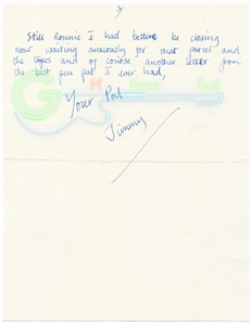 Led Zeppelin Jimmy Page Signed 1962 Handwritten Letter - When Jimmy Was Only 18 - Discussing Buying His Fender Amp and Gibson Guitar (REAL)