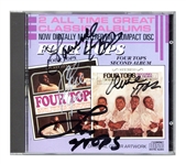 The Four Tops Signed “2 All Time Great Classic Albums” CD Cover (REAL)