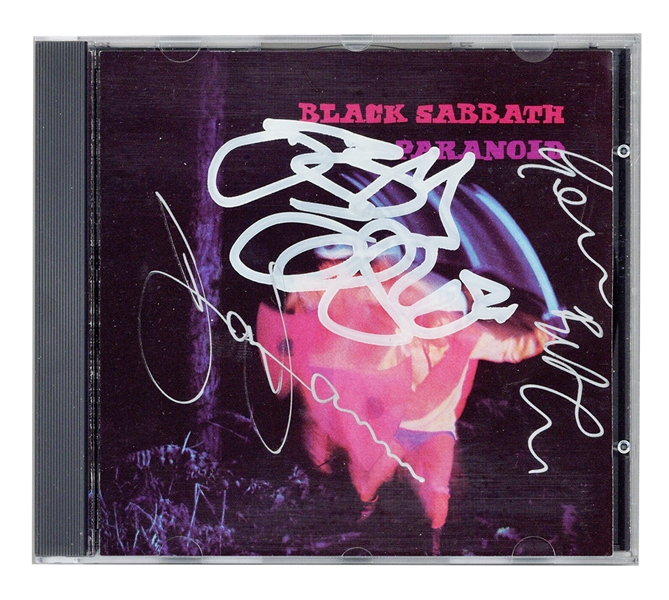 Black Sabbath Signed “Paranoid” CD Cover (REAL)