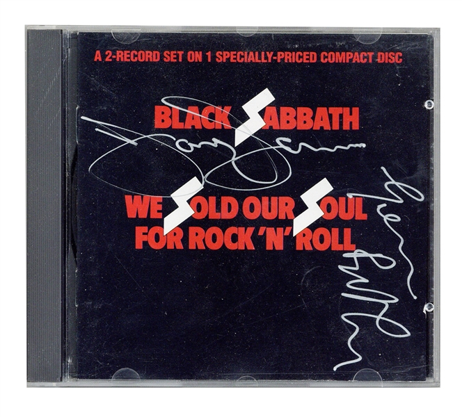 Black Sabbath Signed “We Sold our Soul for Rock N Roll” CD Cover