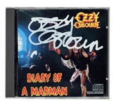 Ozzy Osbourne Signed “A Diary of a Madman” CD Cover
