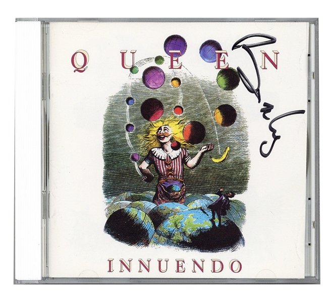 Queen Brian May Signed “Innuendo” CD Cover