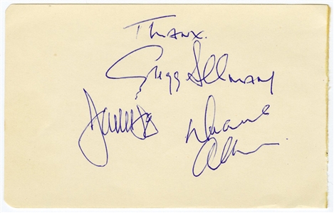Allman Brothers Signed Cut With Duane Allman (REAL)