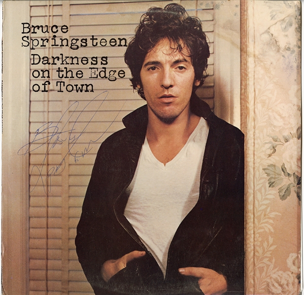 Bruce Springsteen Vintage Signed “Darkness on the Edge of Town” Album (REAL)