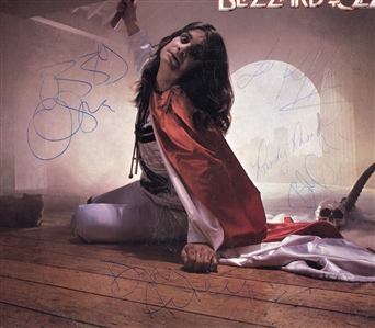 Ozzy Osbourne Band with Randy Rhoads Signed Blizzard of Ozz Album (Signed by 5) (REAL)