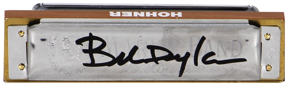 Bob Dylan Signed Marine Band Hohner Harmonica (Jeff Rosen)