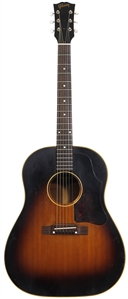 Elvis Presley Owned and "Loving You" Film Production Used Gibson J-45 Sunburst Guitar (RGU)