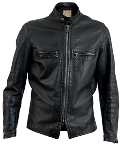 Elvis Presley Owned and Worn Nudies Black Leather Café Racer Vintage Jacket (RGU)