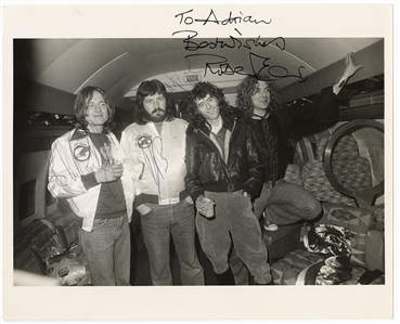 Led Zeppelin Ultra Rare Group Signed Type I Photograph from 1977 U.S. Tour - Their Final American Tour! (Beckett, JSA & REAL)