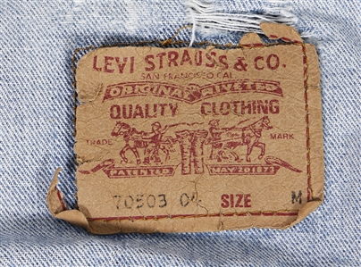 The Beatles George Harrison Owned and Worn Vintage Levi's Denim Blue Jean Jacket