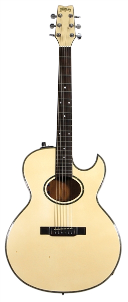 George Harrison Stage Played Washburn Acoustic Guitar During Prince’s Trust All-Star Rock Concert On 10/13/1987 For Iconic "Here Comes the Sun" Performance (RGU)