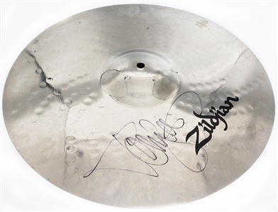 Motley Crue Tommy Lee Owned, Stage Used & Signed Zildjian Cymbal Circa 1990 From Dr. Feelgood Tour