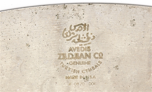 Motley Crue Tommy Lee Owned, Stage Used & Signed Zildjian Cymbal Circa 1990 From Dr. Feelgood Tour
