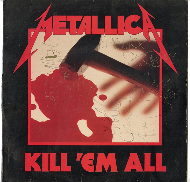 Metallica Band Signed “Kill Em All” Album (REAL)