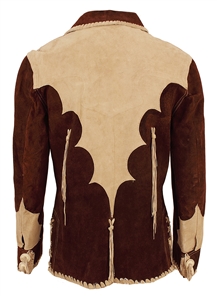 Elvis Presley Owned & Worn Suzy Cream Cheese Two-Tone Brown Suede Fringed Jacket