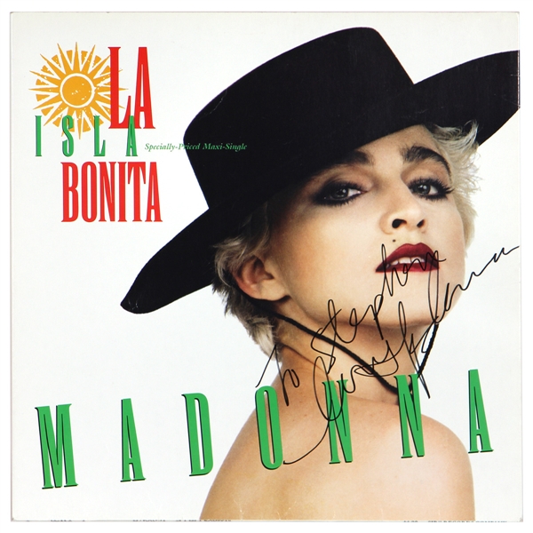Madonna Signed "La Isla Bonita" 12 inch LP Single (JSA & REAL)