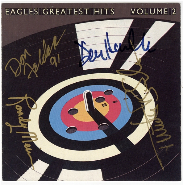 Eagles Signed "Greatest Hits Volume 2" CD Insert (Beckett)