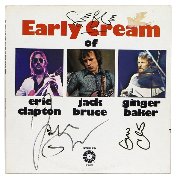 Cream Signed "Early Cream" Album (REAL)