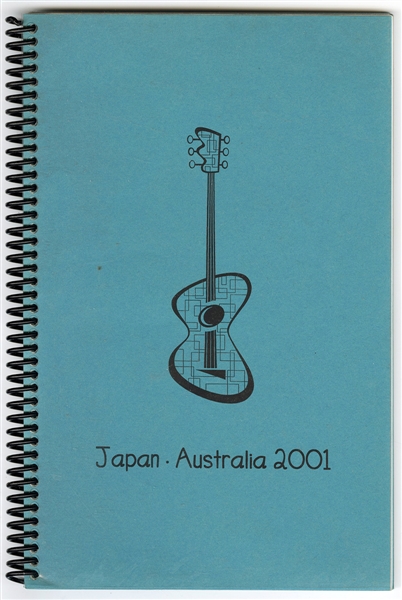 Bob Dylan Original 2001 Japan & Australia Concert Tour Itinerary