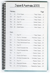 Bob Dylan Original 2001 Japan & Australia Concert Tour Itinerary