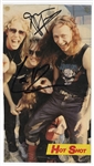 Metallica James Hetfield & Lars Ulrich Signed Magazine Photograph
