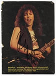 Metallica Kirk Hammett Signed Magazine Photograph