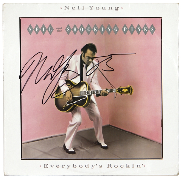 Neil Young Signed “Everybody’s Rockin” Album (REAL)