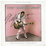 Neil Young Signed “Everybody’s Rockin” Album (REAL)