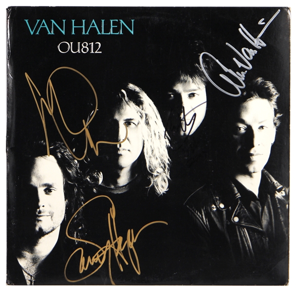 Van Halen Band Signed “OU812” Album (REAL)