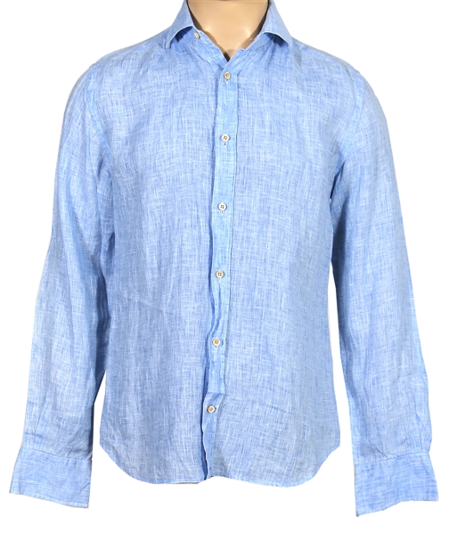 Ed Sheeran Stage Worn Blue Button-Down Shirt (Photo-Matched)
