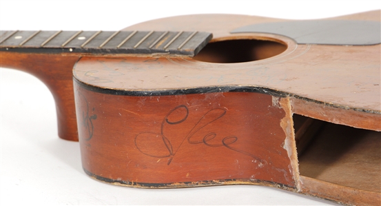 Acoustic Guitar Played & Signed By Many Artists Including Lou Gramm, Doug Clifford, Paul Rodgers and Leigh Foxx (The Coke Guitar)