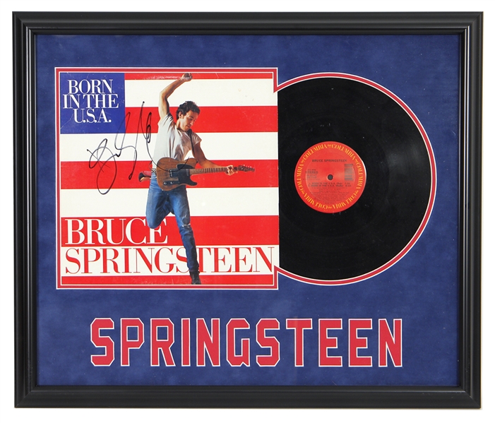 Bruce Springsteen Signed "Born In The U.S.A." Album Display (Beckett)
