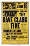 Dave Clark Five 1967 Boston Garden Concert Poster