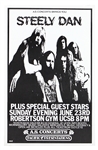 Steely Dan 1974 Original Concert Poster at the Robertson Gym At UCSB