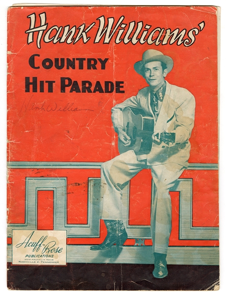 Hank Williams Signed Country Hit Parade Song Folio (JSA)