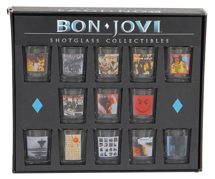 Bon Jovi "Album Cover" Shotglass Collectibles - Complete Set